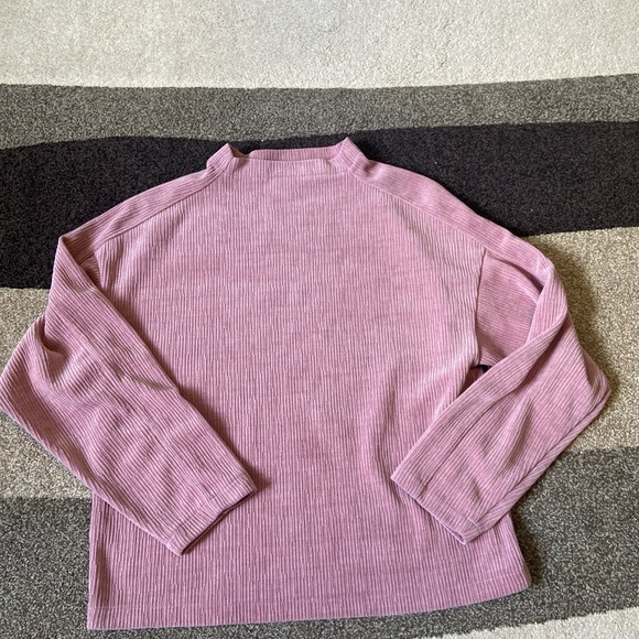 Madewell Women's Sz S Mauve High-Neck Sweater Small - Picture 1 of 7